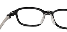 Load image into Gallery viewer, Black Rectangle Full Rim Kids Eyeglasses by Hooper-220039