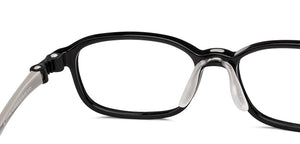 Black Rectangle Full Rim Kids Eyeglasses by Hooper-220039