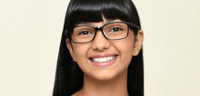 Load image into Gallery viewer, Black Rectangle Full Rim Kids Eyeglasses by Hooper-220054
