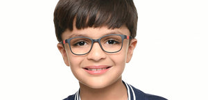 Black Rectangle Full Rim Kids Eyeglasses by Hooper-219731