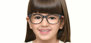 Black Rectangle Full Rim Kids Eyeglasses by Hooper-219731