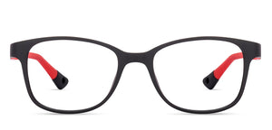 Black Rectangle Full Rim Kids Eyeglasses by Hooper-219731