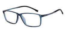 Load image into Gallery viewer, Blue Rectangle Full Rim Kids Eyeglasses by Hooper-219805
