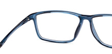 Load image into Gallery viewer, Blue Rectangle Full Rim Kids Eyeglasses by Hooper-219805