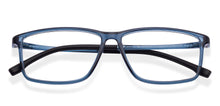 Load image into Gallery viewer, Blue Rectangle Full Rim Kids Eyeglasses by Hooper-219805
