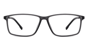 Gray Rectangle Full Rim Kids Eyeglasses by Hooper-219806