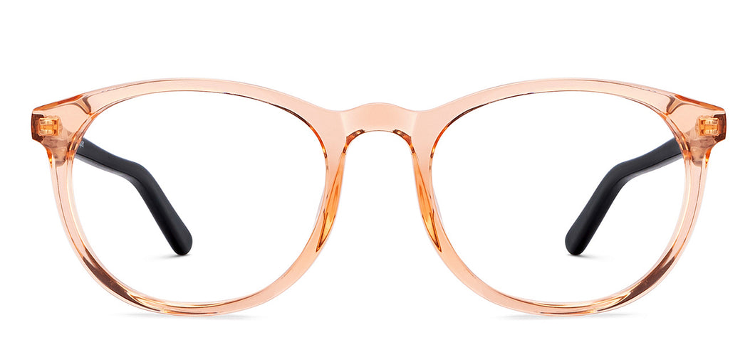 Orange Round Full Rim Kids Eyeglasses by Hooper-206193
