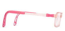 Load image into Gallery viewer, Matte Pink Rectangle Full Rim Kids Eyeglasses by Hooper-220032