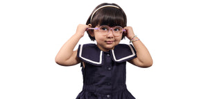 Matte Pink Round Full Rim Kids Eyeglasses by Hooper-220058