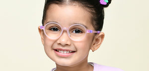 Matte Pink Round Full Rim Kids Eyeglasses by Hooper-220058
