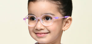 Matte Pink Round Full Rim Kids Eyeglasses by Hooper-220058