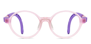 Matte Pink Round Full Rim Kids Eyeglasses by Hooper-220058