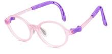 Load image into Gallery viewer, Matte Pink Round Full Rim Kids Eyeglasses by Hooper-220058