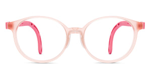 Matte Pink Round Full Rim Kids Eyeglasses by Hooper-220068