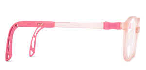 Matte Pink Round Full Rim Kids Eyeglasses by Hooper-220068