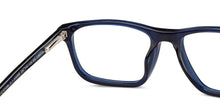 Load image into Gallery viewer, Blue Rectangle Full Rim Kids Eyeglasses by Hooper-208886