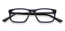 Load image into Gallery viewer, Blue Rectangle Full Rim Kids Eyeglasses by Hooper-208886