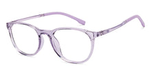 Load image into Gallery viewer, Purple Round Full Rim Kids Eyeglasses by Hooper-219807