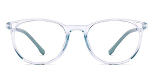 Blue Round Full Rim Kids Eyeglasses by Hooper-219808