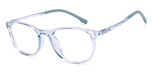 Blue Round Full Rim Kids Eyeglasses by Hooper-219808