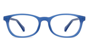 Blue Rectangle Full Rim Kids Eyeglasses by Hooper-208941