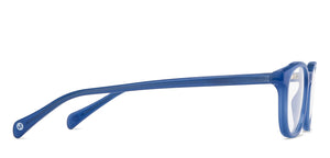 Blue Rectangle Full Rim Kids Eyeglasses by Hooper-208941