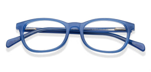 Blue Rectangle Full Rim Kids Eyeglasses by Hooper-208941