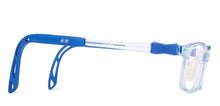 Load image into Gallery viewer, Transparent Blue Rectangle Full Rim Kids Eyeglasses by Hooper-220049