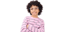Load image into Gallery viewer, Transparent Blue Rectangle Full Rim Kids Eyeglasses by Hooper-220050