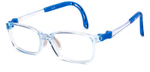 Load image into Gallery viewer, Transparent Blue Rectangle Full Rim Kids Eyeglasses by Hooper-220050