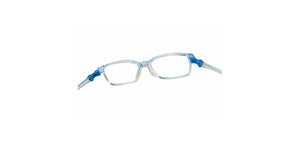 Transparent Blue Rectangle Full Rim Kids Eyeglasses by Hooper-220050