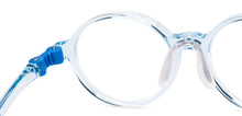 Load image into Gallery viewer, Transparent Blue Round Full Rim Kids Eyeglasses by Hooper-220060