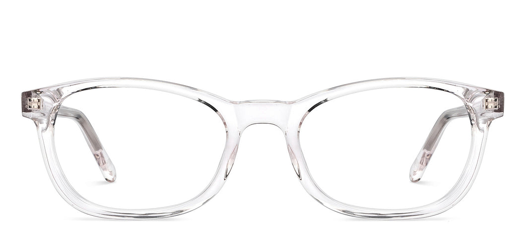 Transparent Rectangle Full Rim Kids Eyeglasses by Hooper-208882