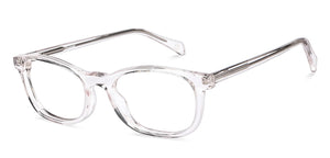 Transparent Rectangle Full Rim Kids Eyeglasses by Hooper-208882