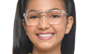 Load image into Gallery viewer, Transparent Wayfarer Full Rim Kids Eyeglasses by Hooper-209501