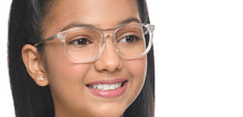 Load image into Gallery viewer, Transparent Wayfarer Full Rim Kids Eyeglasses by Hooper-209501