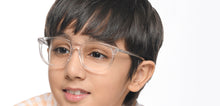 Load image into Gallery viewer, Transparent Wayfarer Full Rim Kids Eyeglasses by Hooper-209501