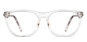 Transparent Wayfarer Full Rim Kids Eyeglasses by Hooper-209501