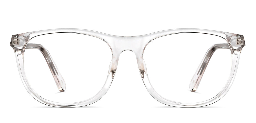 Transparent Wayfarer Full Rim Kids Eyeglasses by Hooper-209501