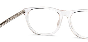 Transparent Wayfarer Full Rim Kids Eyeglasses by Hooper-209501