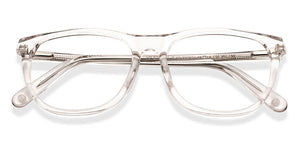 Transparent Wayfarer Full Rim Kids Eyeglasses by Hooper-209501