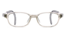 Load image into Gallery viewer, Transparent Grey Rectangle Full Rim Kids Eyeglasses by Hooper-220034