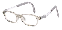 Load image into Gallery viewer, Transparent Grey Rectangle Full Rim Kids Eyeglasses by Hooper-220034