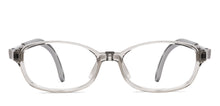 Load image into Gallery viewer, Transparent Grey Rectangle Full Rim Kids Eyeglasses by Hooper-220044