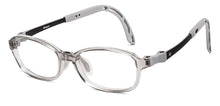Load image into Gallery viewer, Transparent Grey Rectangle Full Rim Kids Eyeglasses by Hooper-220044