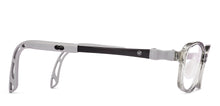 Load image into Gallery viewer, Transparent Grey Rectangle Full Rim Kids Eyeglasses by Hooper-220044