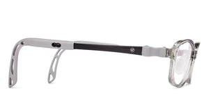 Transparent Grey Rectangle Full Rim Kids Eyeglasses by Hooper-220044