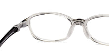 Load image into Gallery viewer, Transparent Grey Rectangle Full Rim Kids Eyeglasses by Hooper-220044