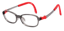 Load image into Gallery viewer, Transparent Grey Rectangle Full Rim Kids Eyeglasses by Hooper-220047