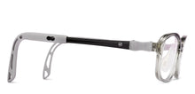 Load image into Gallery viewer, Transparent Grey Rectangle Full Rim Kids Eyeglasses by Hooper-220045